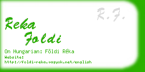 reka foldi business card